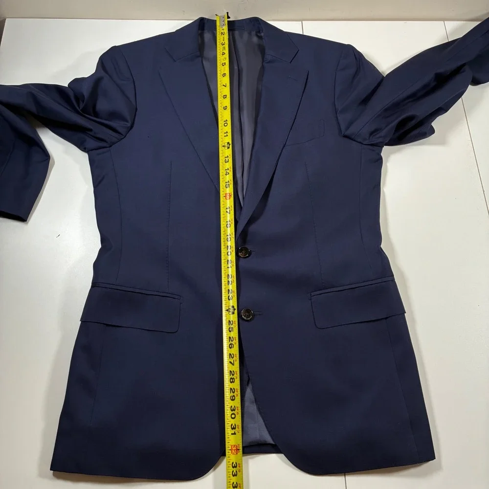 Suitsupply Vitale Barberis Canonico Lazio Blazer 42L Navy Blue Super 110s Modern